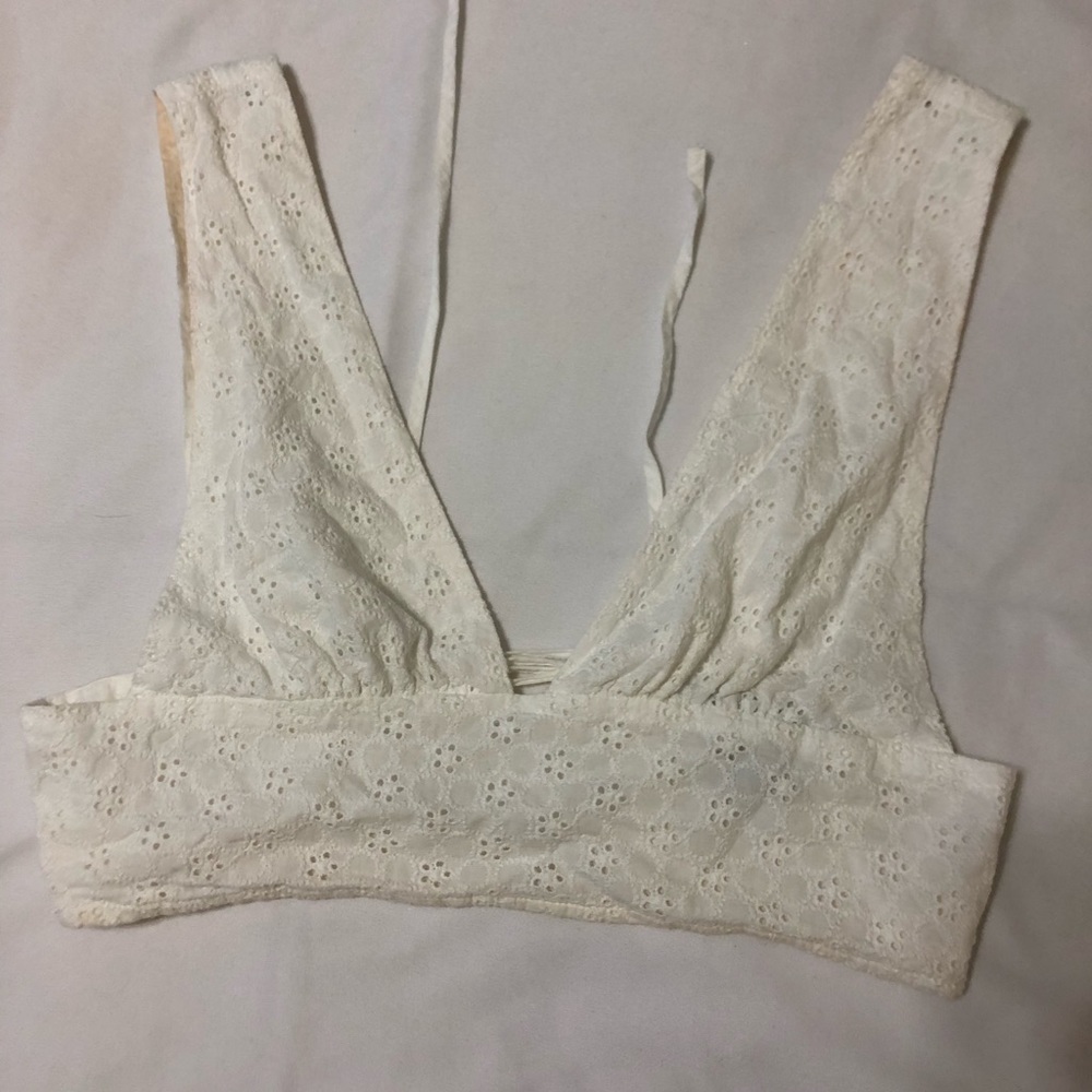 ASOS white crochet crop top